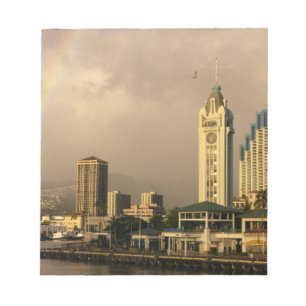 Rainbow over Honolulu, Hawaii, USA 2 Notepad