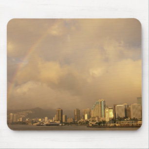 Rainbow over Honolulu, Hawaii, USA 3 Mouse Pad