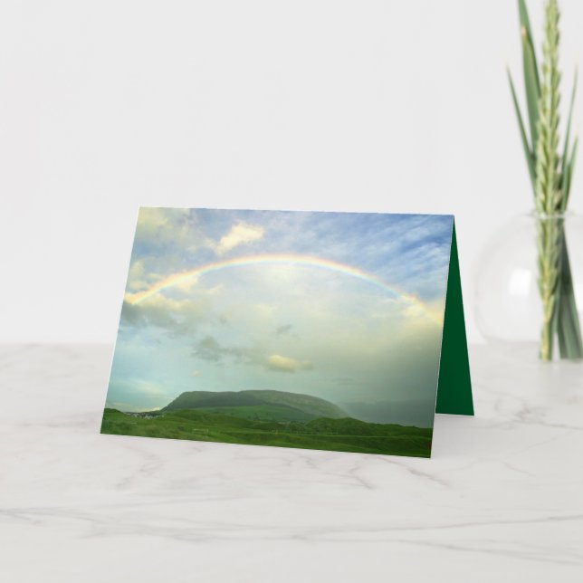 Rainbow Over  Ireland Holiday Card (Front)