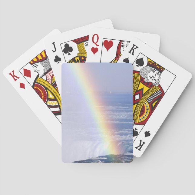 Rainbow Over Niagara Falls, New York Playing Cards (Back)