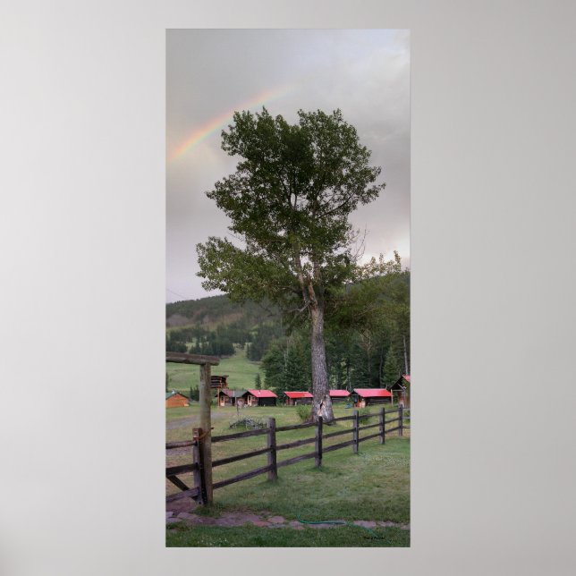 Rainbow over Sweetgrass Ranch Poster (Front)