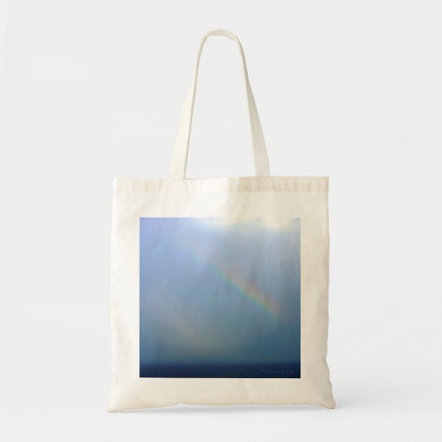 Rainbow over the Sea Tote Bag (Front)