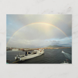 Rainbow over Vezuvius Postcard
