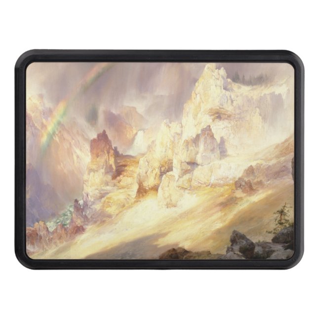 Rainbow Over Yellowstone, Moran 1900 Trailer Hitch Cover (Front)