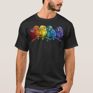 Rainbow Owls T-Shirt