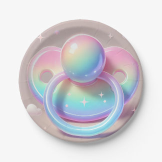 Rainbow Pacifier Plates