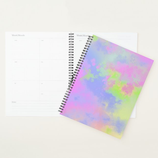 Rainbow Paint Splat, effet rose bleu vert (Devant avec enveloppe)