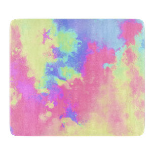 Rainbow Paint Splatter  Cutting Board