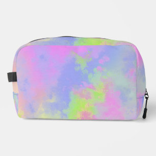 Rainbow Paint Splatter effect Dopp Kit