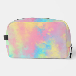 Rainbow Paint Splatter effect Dopp Kit