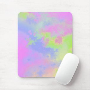 Rainbow Paint Splatter effect Mouse Pad