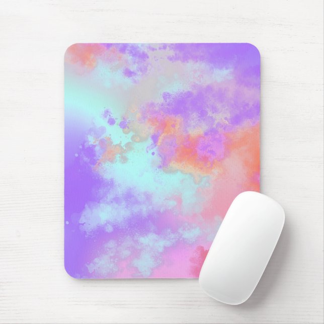 Rainbow Paint Splatter effect  Mouse Pad (With Mouse)