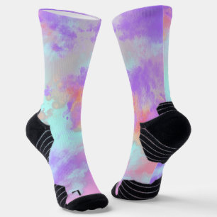 Rainbow Paint Splatter  Socks