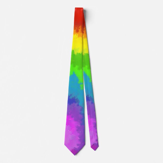Rainbow Paint Tie (Front)