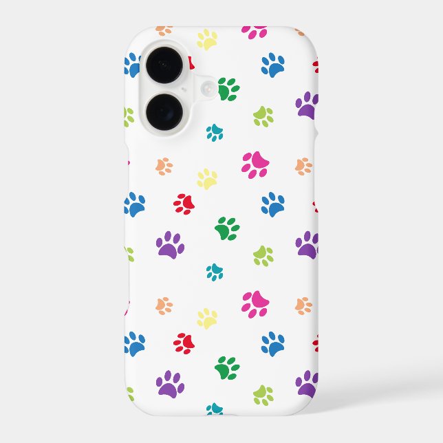 Rainbow Painted Paw Prints (Back)