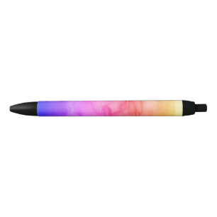 Rainbow Painting Texture Pattern Beach Black Ink Pen
