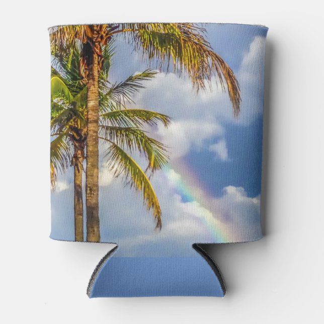 Rainbow Palm Can Can Cooler (Front)