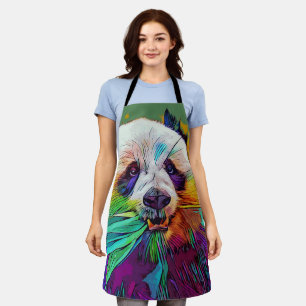 Rainbow panda All-Over Print Apron
