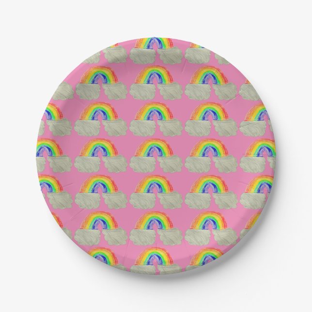 Rainbow Paper Plate (Front)