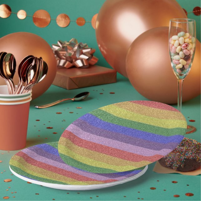 RAINBOW PAPER PLATE (Multi)
