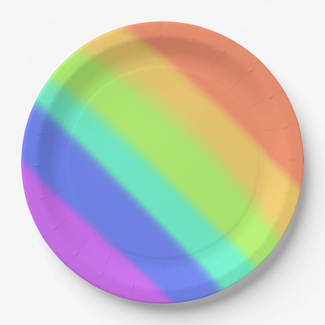 Rainbow Paper Plate (Front)