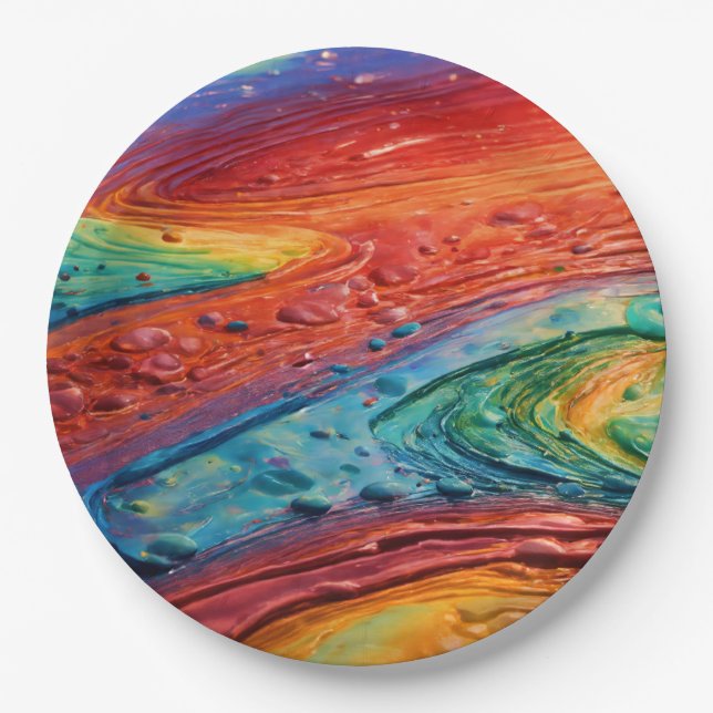 RAINBOW PAPER PLATE (Front)