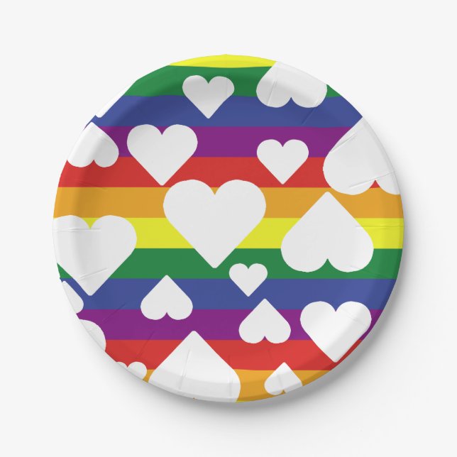 Rainbow Paper Plates (Front)