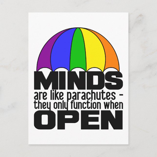 Rainbow Parachute postcard (Front)