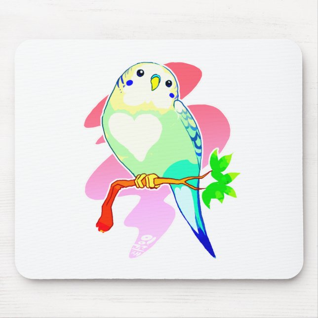 Rainbow Parakeet Mouse Pad (Front)