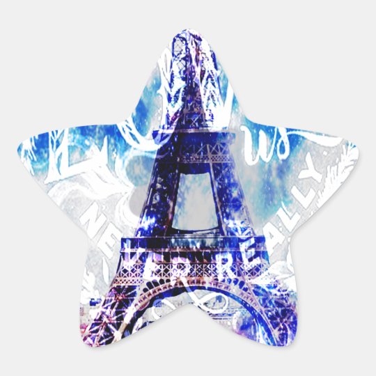 Rainbow Parisian Dreams of the Ones that Love Us Star Sticker
