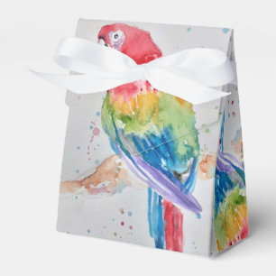 Rainbow Parrot Bird Child Birthday Cake Favour Box