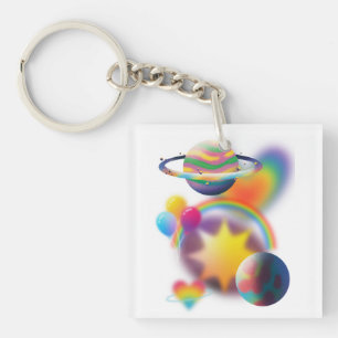 RAINBOW PARTY KEYCHAIN