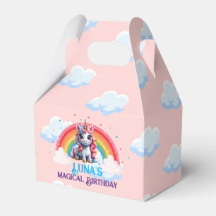 Rainbow Party Unicorn Favour Boxes