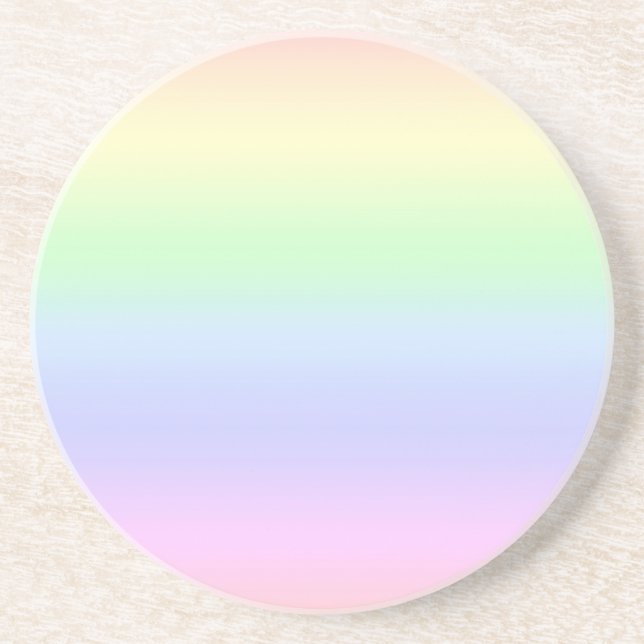 Rainbow Pastel Coaster (Front)