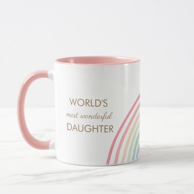 Rainbow Pastel Fille Mug (Gauche)