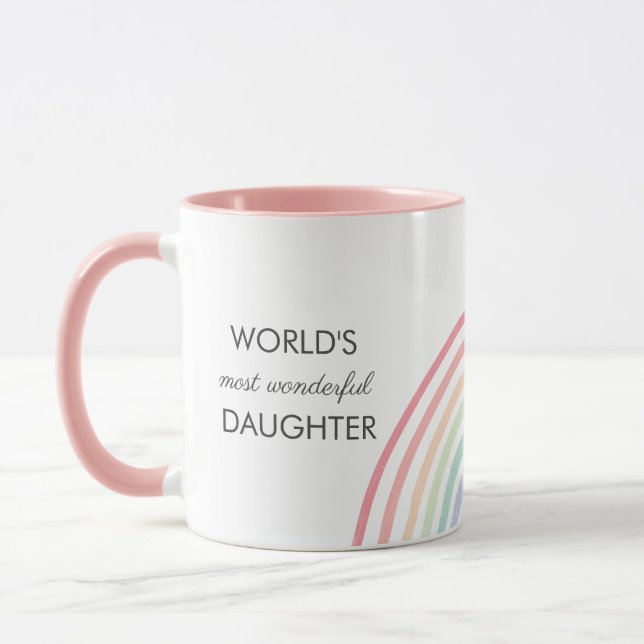 Rainbow Pastel Fille Mug (Gauche)