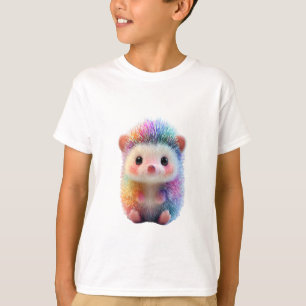 Rainbow Pastel Hedgehog Kids T-Shirt