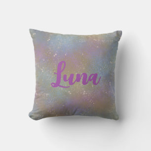 Rainbow Pastel Holographic Baby Adult Throw Pillow