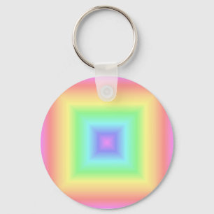 rainbow pastel keychain