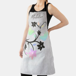 Rainbow Pastel Lovebirds Apron