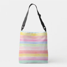 Rainbow Pastel Stripe Bag