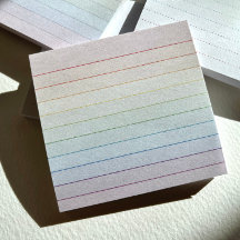 Rainbow Pastel Stripe Notes – Multicolor