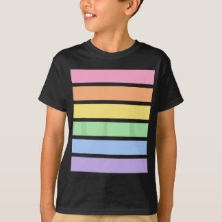 Rainbow Pastel Striped T-Shirt