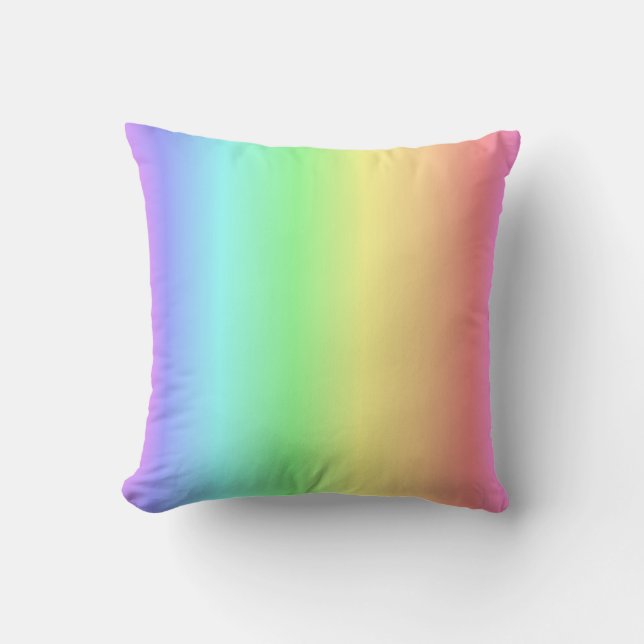 Rainbow Pattern 1 Throw Pillow (Front)