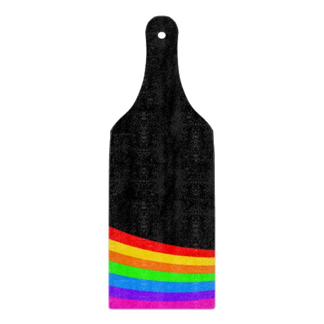 RAINBOW PATTERN CUTTING BOARD (Front)