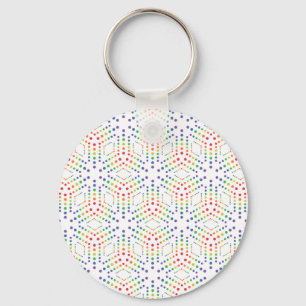 Rainbow Pattern Keychain