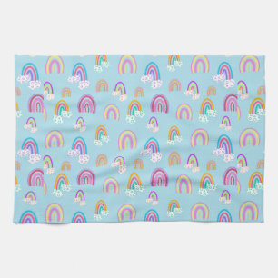 Rainbow pattern kitchen towel