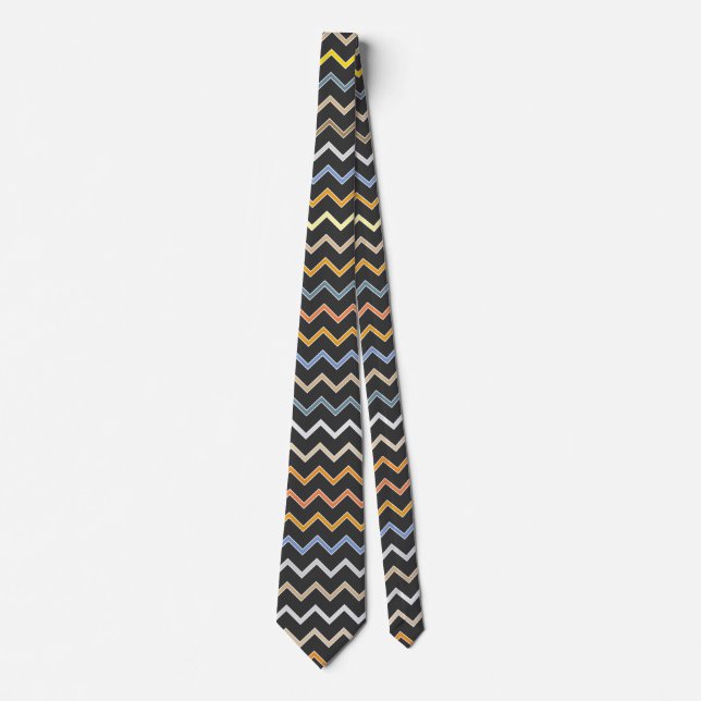 Rainbow Pattern mini Stars  Tie (Front)