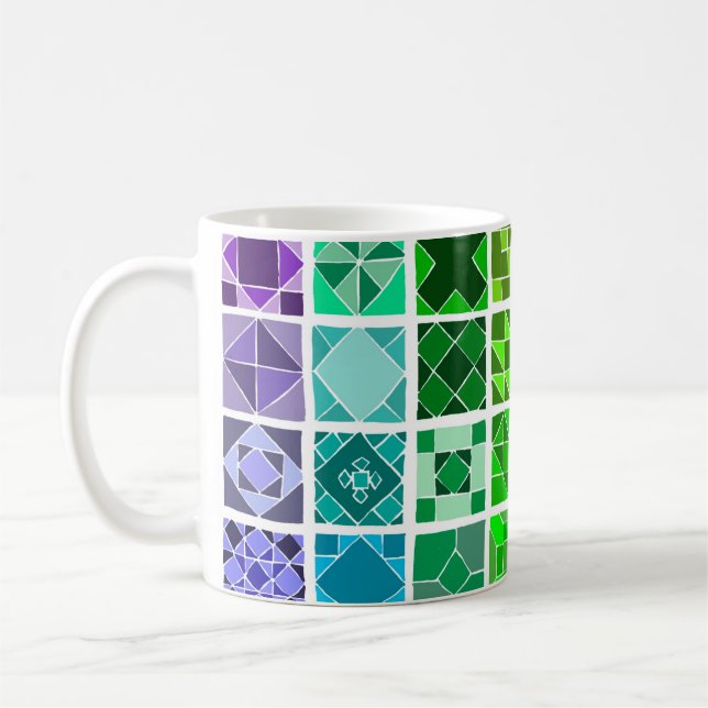 Rainbow pattern mug (Left)