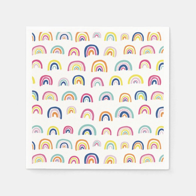 Rainbow pattern napkin (Front)